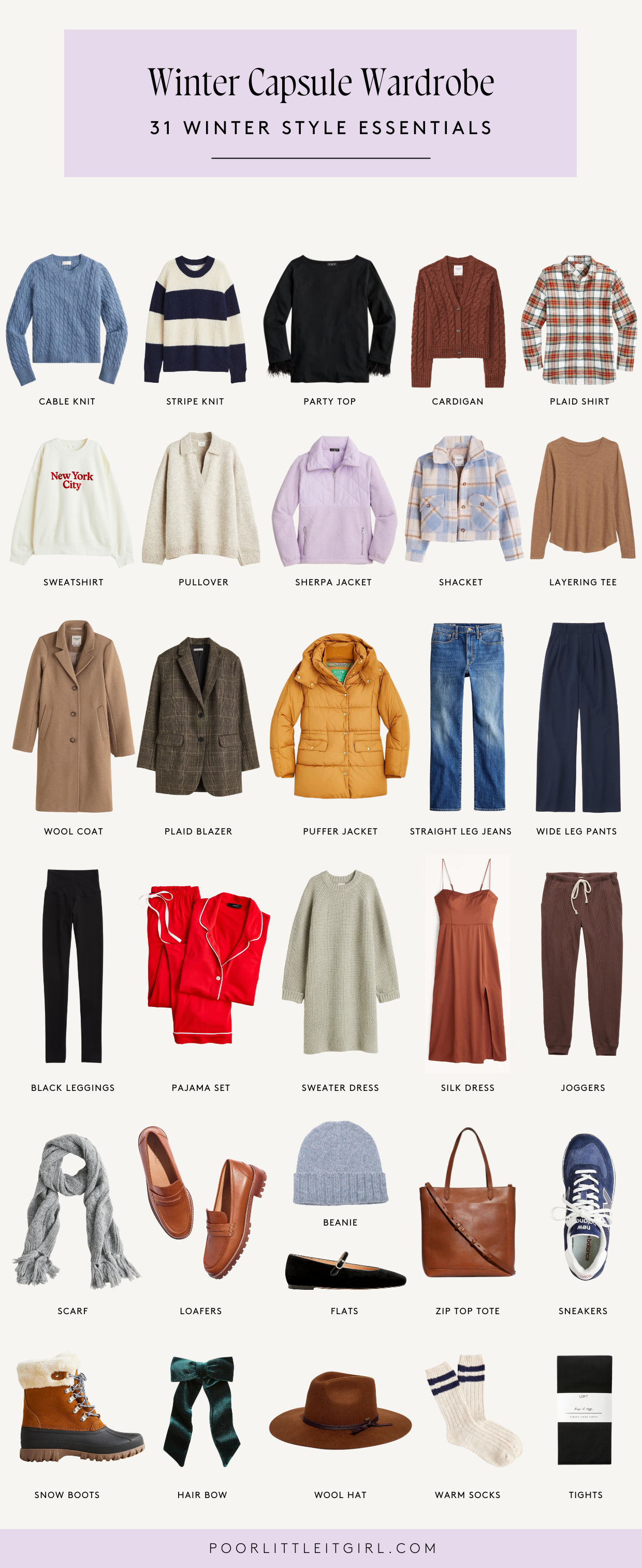 Winter Capsule Wardrobe Essentials